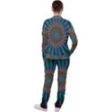 Fractal Peacock Rendering Casual Jacket and Pants Set View2