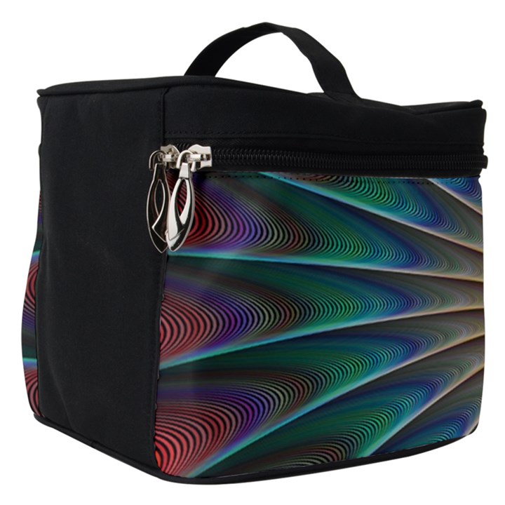 Fractal Peacock Rendering Make Up Travel Bag (Small)