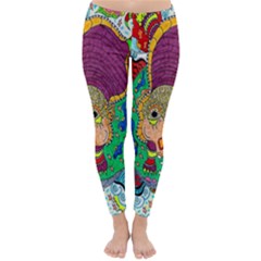 Supersonic Armadillo Classic Winter Leggings by chellerayartisans