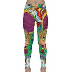 Supersonic Armadillo Classic Yoga Leggings by chellerayartisans