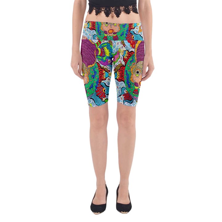 Supersonic Armadillo Yoga Cropped Leggings