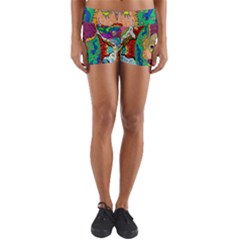 Supersonic Armadillo Yoga Shorts by chellerayartisans