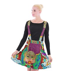 Supersonic Armadillo Suspender Skater Skirt by chellerayartisans