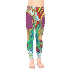 Supersonic Armadillo Kids  Legging by chellerayartisans