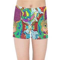 Supersonic Armadillo Kids Sports Shorts by chellerayartisans