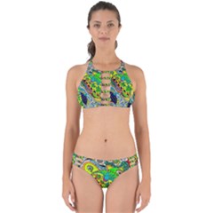 Cosmic Lizards With Alien Spaceship Perfectly Cut Out Bikini Set by chellerayartisans