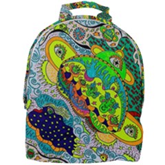 Cosmic Lizards With Alien Spaceship Mini Full Print Backpack by chellerayartisans