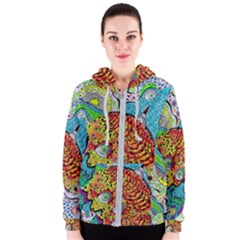 Supersonic Lavahead Lizard Women s Zipper Hoodie