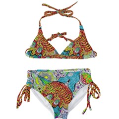 Supersonic Lavahead Lizard Kids  Classic Bikini Set