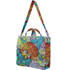 Supersonic Lavahead Lizard Square Shoulder Tote Bag