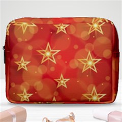 Background Christmas Decoration Make Up Pouch (large) by Simbadda