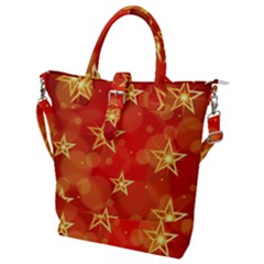 Background Christmas Decoration Buckle Top Tote Bag by Simbadda