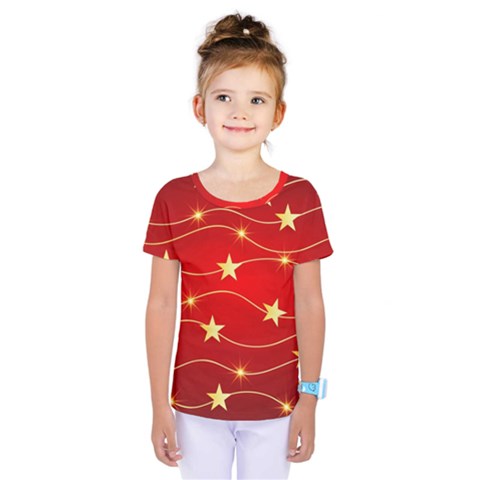 Background Christmas Decoration Kids  One Piece Tee by Simbadda