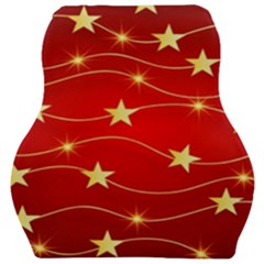 Background Christmas Decoration Car Seat Velour Cushion  by Simbadda