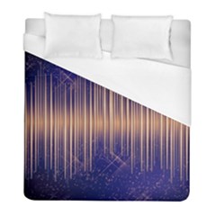 Background Dark Sound Disco Techno Duvet Cover (full/ Double Size) by Simbadda