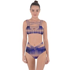 Background Dark Sound Disco Techno Bandaged Up Bikini Set  by Simbadda