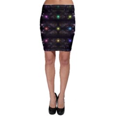 Abstract Sphere Box Space Hyper Bodycon Skirt