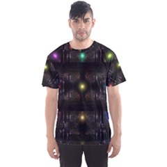 Abstract Sphere Box Space Hyper Men s Sports Mesh Tee