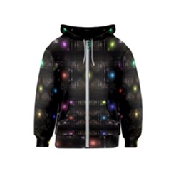 Abstract Sphere Box Space Hyper Kids  Zipper Hoodie