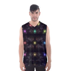 Abstract Sphere Box Space Hyper Men s Basketball Tank Top