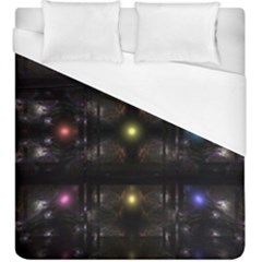 Abstract Sphere Box Space Hyper Duvet Cover (King Size)