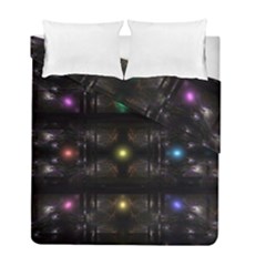 Abstract Sphere Box Space Hyper Duvet Cover Double Side (Full/ Double Size)