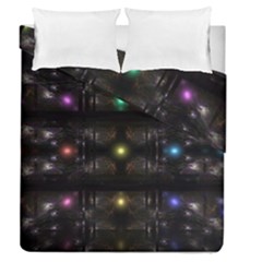 Abstract Sphere Box Space Hyper Duvet Cover Double Side (Queen Size)