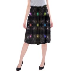 Abstract Sphere Box Space Hyper Midi Beach Skirt