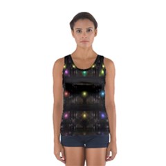 Abstract Sphere Box Space Hyper Sport Tank Top 