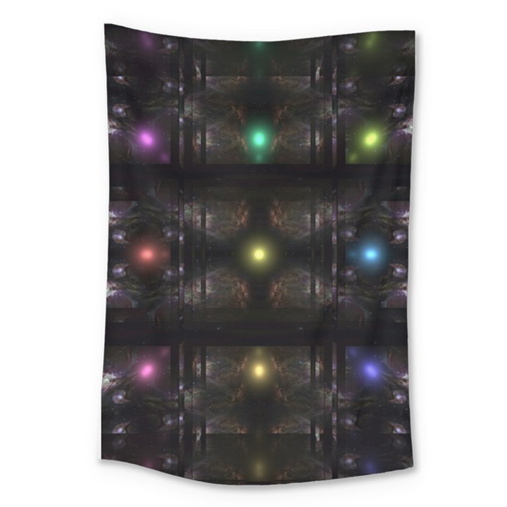 Abstract Sphere Box Space Hyper Large Tapestry