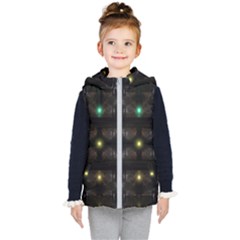 Abstract Sphere Box Space Hyper Kid s Hooded Puffer Vest