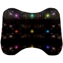 Abstract Sphere Box Space Hyper Head Support Cushion