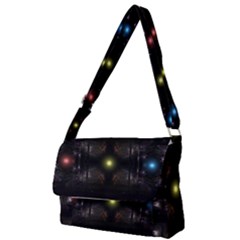 Abstract Sphere Box Space Hyper Full Print Messenger Bag