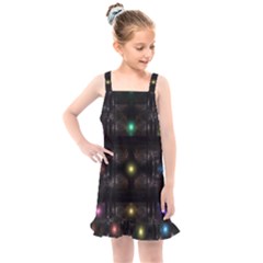 Abstract Sphere Box Space Hyper Kids  Overall Dress