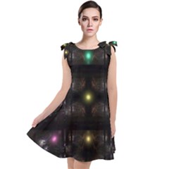 Abstract Sphere Box Space Hyper Tie Up Tunic Dress by Simbadda