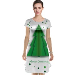 Fir Tree Christmas Christmas Tree Cap Sleeve Nightdress by Simbadda