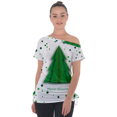 Fir Tree Christmas Christmas Tree Tie-up Tee by Simbadda