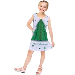 Fir Tree Christmas Christmas Tree Kids  Tunic Dress by Simbadda