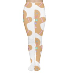 Pattern Christmas Biscuits Pastries Tights by Simbadda