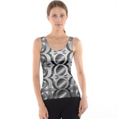 Metal Circle Background Ring Tank Top by Simbadda