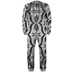 Metal Circle Background Ring Onepiece Jumpsuit (men)  by Simbadda