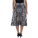 Metal Circle Background Ring Perfect Length Midi Skirt View2