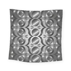 Metal Circle Background Ring Square Tapestry (small) by Simbadda