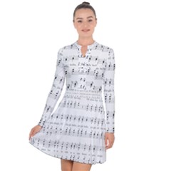 Jingle Bells Song Christmas Carol Long Sleeve Panel Dress by Simbadda