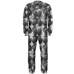 Metal Circle Background Ring Onepiece Jumpsuit (men)  by Simbadda