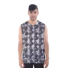 Metal Circle Background Ring Men s Basketball Tank Top by Simbadda