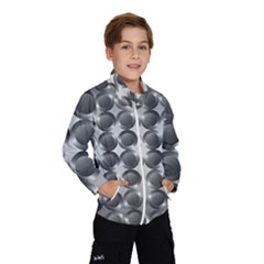 Metal Circle Background Ring Windbreaker (kids) by Simbadda