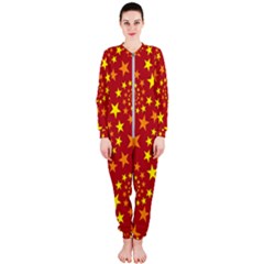 Star Stars Pattern Design Onepiece Jumpsuit (ladies)  by Simbadda