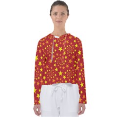 Star Stars Pattern Design Women s Slouchy Sweat by Simbadda