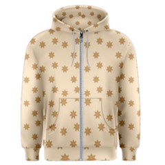 Pattern Gingerbread Star Men s Zipper Hoodie by Simbadda